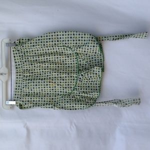 Vintage Green Handmade Half Apron